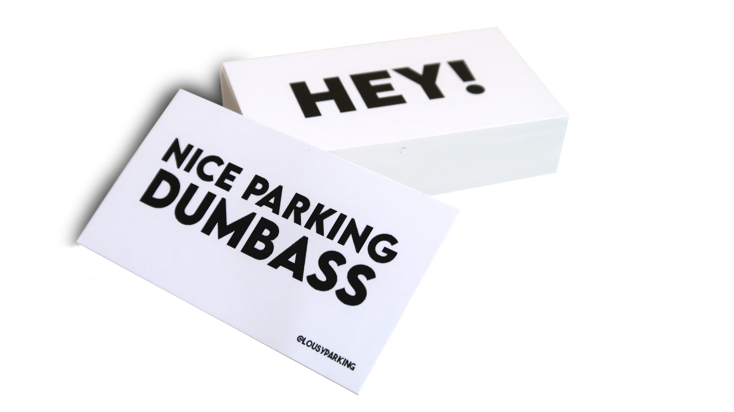 Bad Parking Cards (Pack of 50 cards)